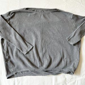 Lululemon oversized waffle grey top - Women's Medium